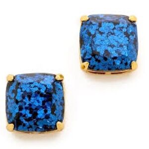 KATE SPADE NEW YORK royal blue glitter earrings 💙🩵